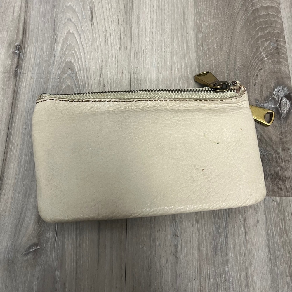 Fossil Cream Multi Patchwork Leather Wallet One Size - Picture 2 of 10